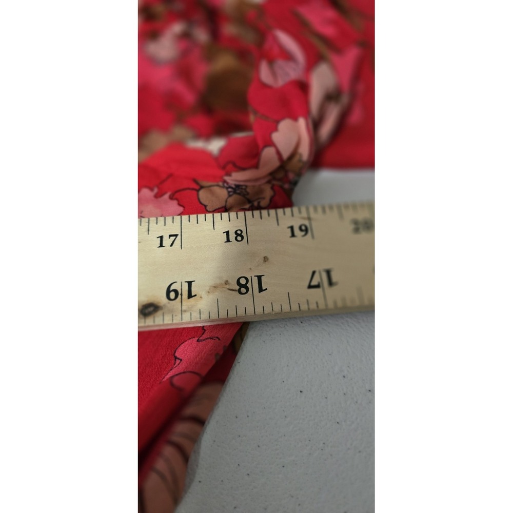 Zara Paisley Printed Flowy Boho Mini Red Women's Size Small Dress NWT - Picture 5 of 7